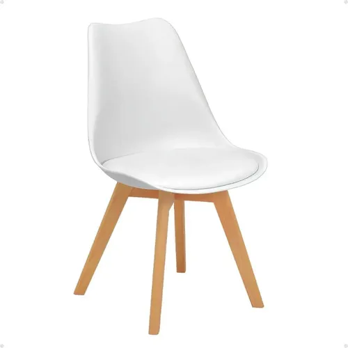 Cadeira Eames Wood Leda  Design Magazine Decor Cor Branca