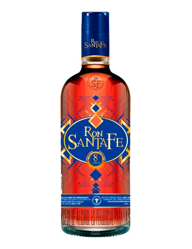 Ron Santa Fe 8 Años 750ml - mL a $109