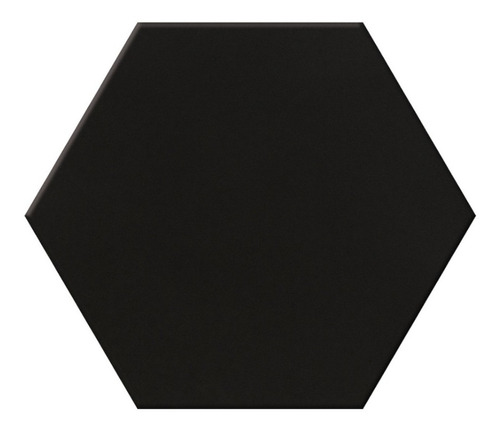 Porcelanato Acuarela Hexágono Negro Mate 17,5x20 (0,26m2)