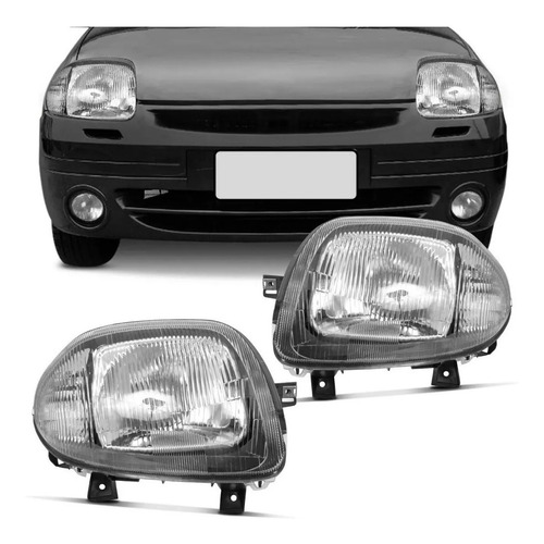 Farol Renault Clio 2000 2001 2002 Foco Simples Novo Par