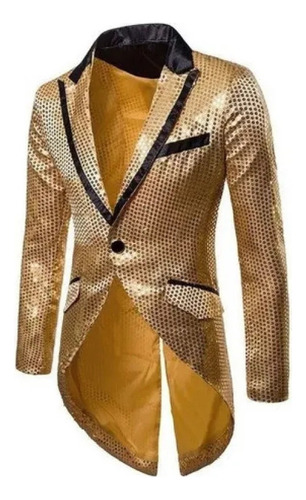 Blazer Hombre Lentejuelas Brillantes Fiesta Ropa