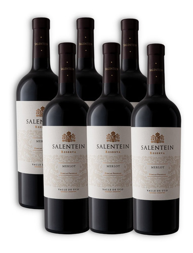 Salentein Reserva Vino Merlot Caja X6u 750ml Mendoza