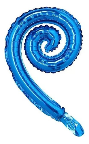 Kit Globo Metalizado Espiral Kurly 43x30 Cm