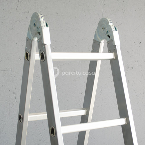 Imagen 5 de 10 de Escalera Multifuncion Aluminio /acero 4x3 Articulada 12 Esc
