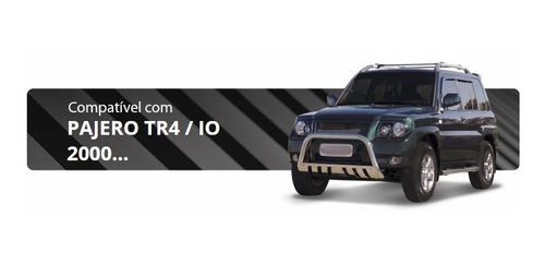 Parachoque Impulsão Chapa Cromado Pajero Tr4 Ano 2000 Acima