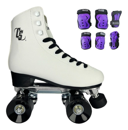 Patines 4 Ruedas Artisticos Semiprofesionales Con Proteccion