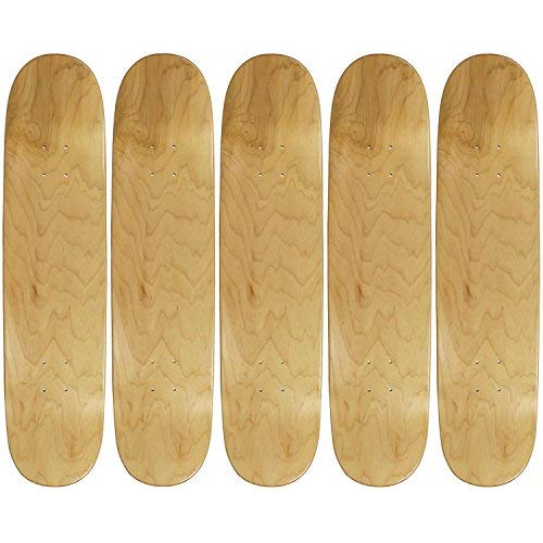 Moose 7.5  Blank Skateboard Deck Natural 7-ply Canadian Mapl