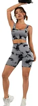 Comprar Calza Seamless Corta S\u002Ffrunce + Top Push Up Shein Premium