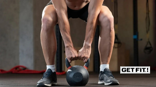 Pesa Rusa 20kg Kettlebell Fundición Mancuerna Cross Get Fit