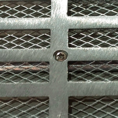 Ralo Linear 15x50 Alumínio + Tela E Parafuso De Fixação