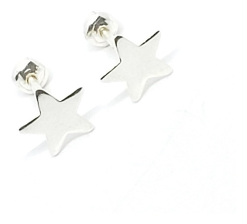 Aretes De Estrellas De Plata 925 +estuche E1