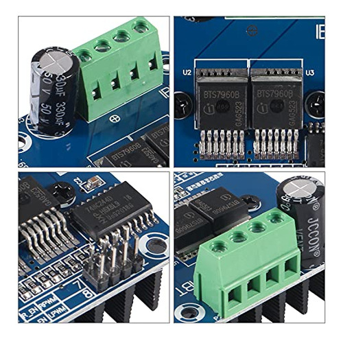 Módulo Controlador De Motor Paso A Paso Bts7960 Dc De 5 Piez
