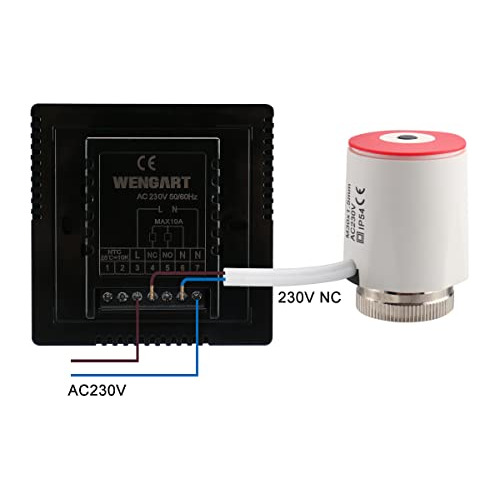 Heat Only Thermostat Wg808,line Voltage 120v 10a,touch ...