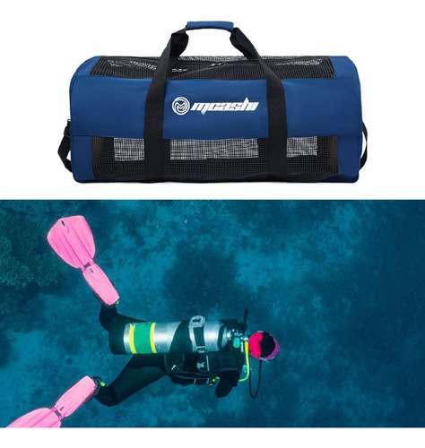 Bolsa De Lona De Malla Para Buceo, Bolso Multiusos De 60l