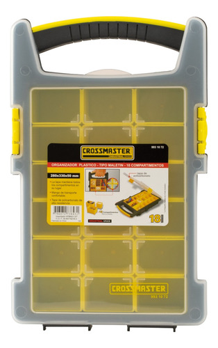 Maletín Caja Plástica 18 Compartimiento Crossmaster