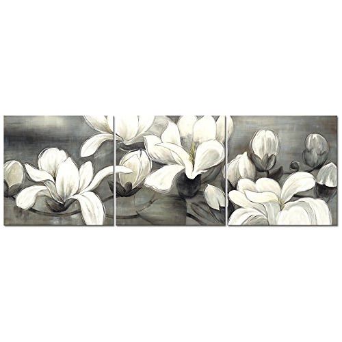 Wieco Art Magnolia Floral Moderna Obras De Arte Impresiones 