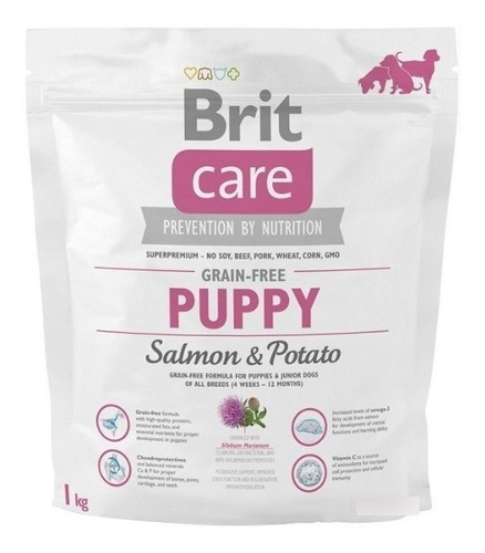 Imagen 1 de 3 de Alimento Para Perro Brit Care Puppy Salmon & Popato 1kg