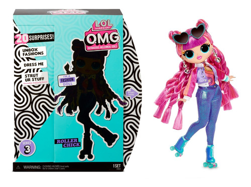 Muñeca O.m.g. Series 3 Roller Con 20 Sorpresas, L.o.l.