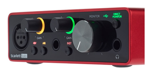 Interfaz De Audio Focusrite Solo 3era Gen Usb + Plugins