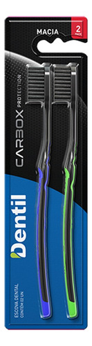 Escova De Dente Dentil Carbox Cerdas Macias - Pack 02 Unid