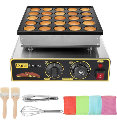 ~? Dyna-living Mini Pancake Maker 25pcs Dutch Pancake Baker 