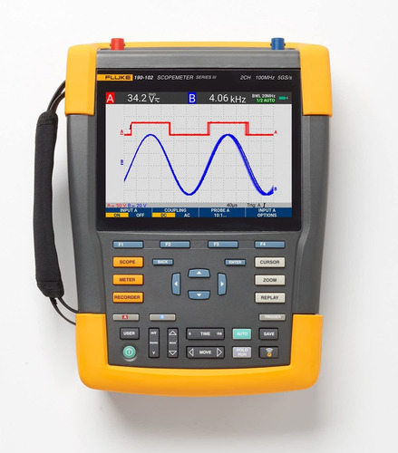 Fluke Medidor Alcance Color Mhz Canal Ma Entrada Dmm Ext