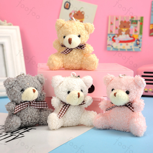10 Pcs Peluches Mayoreo Osos De Peluche Suave Pelucheria Foofoo Blanco