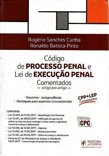 Livro Código De Processo Penal E Lei Cunha, Rogèrio San