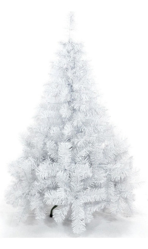 Árbol De Navidad Premium Blanco 1,30 Mts Pie Metal - Sheshu