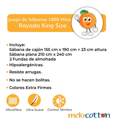 Imagen 3 de 7 de Sábana King Size 1800 Hilos, Microfibra Grabada Ultra Suave