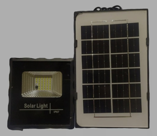 Lámpara Led 20w Solar Para Exterior, Sensor De Luz Y Control