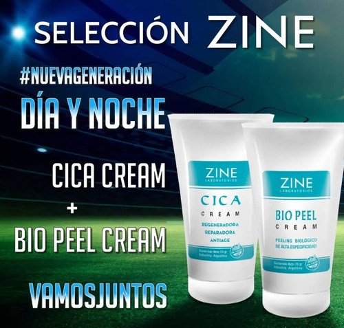 Kit Facial Dia Y Noche Cica + Biopeel Peelin Biologico Zine