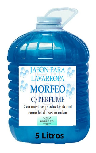 Imagen 1 de 1 de Jabón Para Lavarropas Líquido Con Perfume 5 Litros