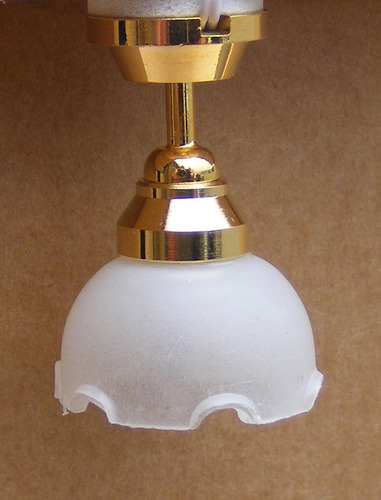 1:12 Casa De Muñecas Miniatura Led Lámpara De Techo