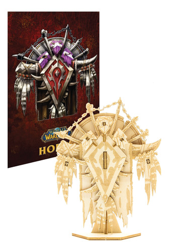 World Of Warcraft Horde Rompecabezas De Madera 3d Y Modelo