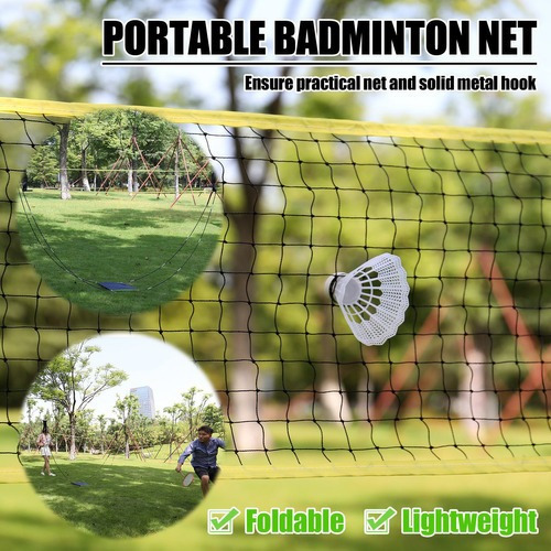 Red De Bádminton Portátil Plegable Para Tenis De Voleibol