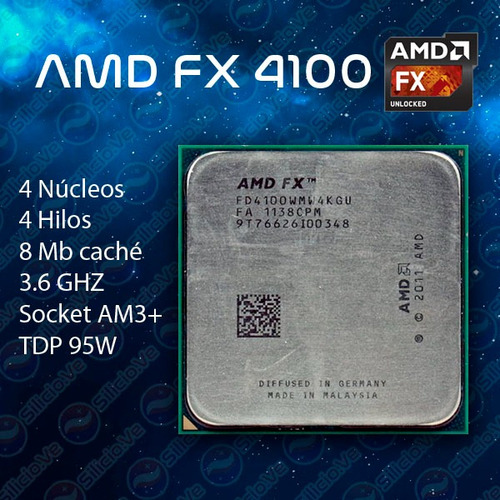 Procesador Amd (fx 4100) Socket Am3+