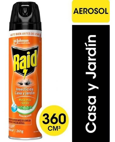 Raid Mata Moscas Y Mosquitos Casa Y Jardín 360ml