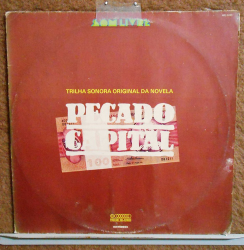 Vinil Lp Trilha Nacional Novela Pecado Capital 1975