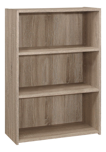 Monarch Specialties I Bookcase-36 H/dark Taupe - Estanterí.