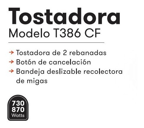 Imagen 2 de 5 de Tostadora Electrica Premiun Descongela Recaliente 7 Niveles