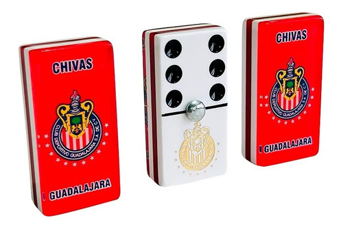 Domino Chivas Profesional + Baraja Faisan Plastico 100% Roja