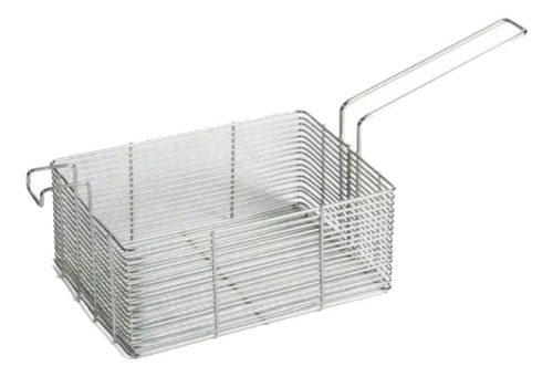 Cesto Para Frituras Arame Em Aço Inox Reforçado 24x11x15cm