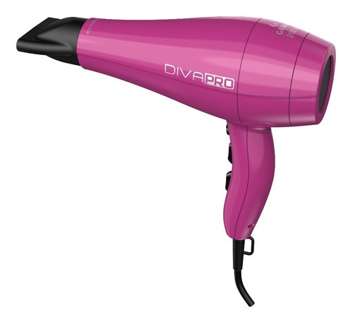 Secadora Cabello Profesional Diva Pro 4d Ozono Iones Cerámic Color Rosa