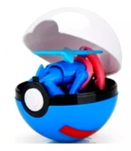 Brinquedo Pokemon Greninja Na Pokebola Boneco Articulado em