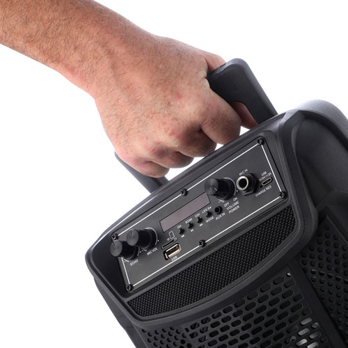Parlante Bluetooth Party Box 15w Smartlife Sl-pb208015 Color Negro