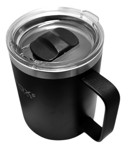 Taza Termica Fox Break Cup Acero Inoxidable 400 Ml Negro Liso