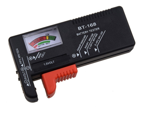 Tester Probador Pila Bateria Aa Aaa Boton 2032 9v C D Bt-168