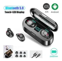 Comprar Auriculares inalámbricos Bluetooth Combo 5 para todos los teléfonos celulares, color negro