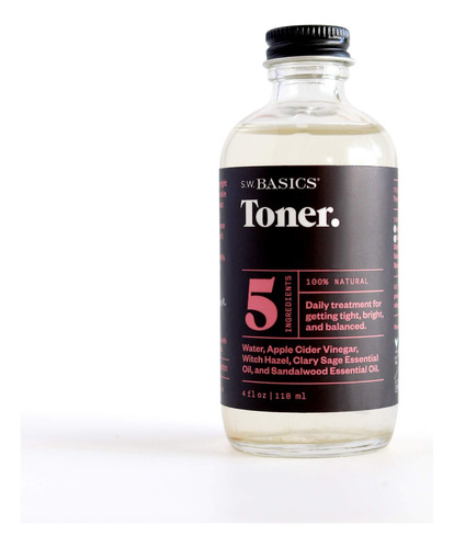 S.w. Basics Toner, Witch Hazel Face Toner Para Pieles Sensi.